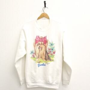 Vintage Yorkie Dog Sweatshirt XL